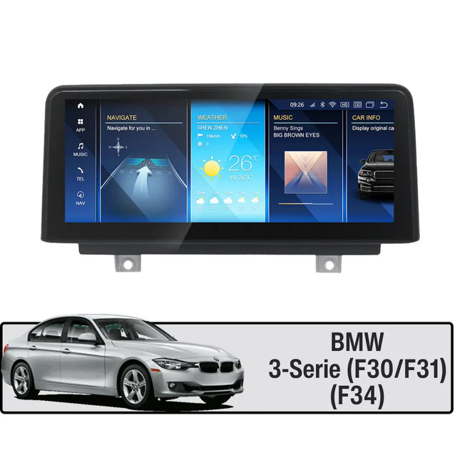 BMW Touchskärm F30/F34 3-Serie CarPlay / Android Auto