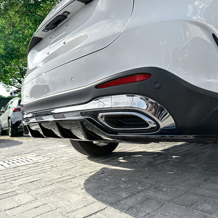 Glossy Blanksvart Diffuser Mercedes GLC X254 (AMG Sports Pack)