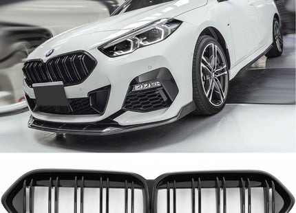 Blanksvart Grill Dubbelribb BMW 2-Serie Gran Coupé F44 2020+