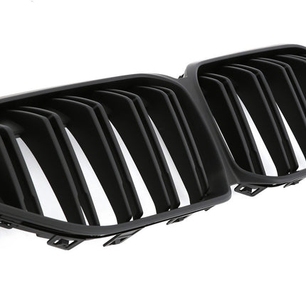 Mattsvart Grill Dubbelribb BMW 2-Serie Gran Coupé F44 2020+