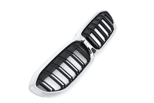 Krom/Svart Grill Enkelribb BMW 3-Serie G20/G21 2019-2022