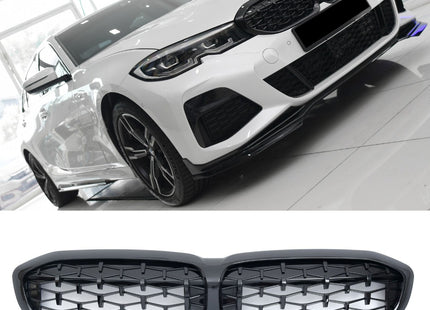 Grill Diamond i svart för BMW 3-serie G20/G21 (före facelift)