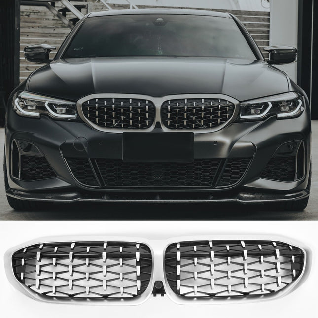 Grill Diamond i krom för BMW 3-serie G20 (före facelift)