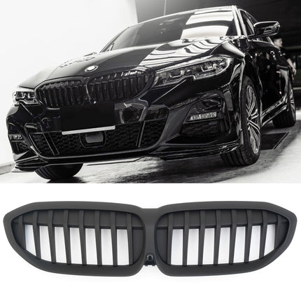 Mattsvart Grill Enkelribb BMW 3-Serie G20/G21 2019-2022