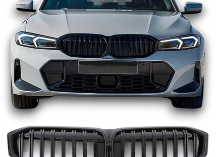 Blanksvart Grill Enkelribb BMW 3-Serie G20/G21 Facelift 2022+