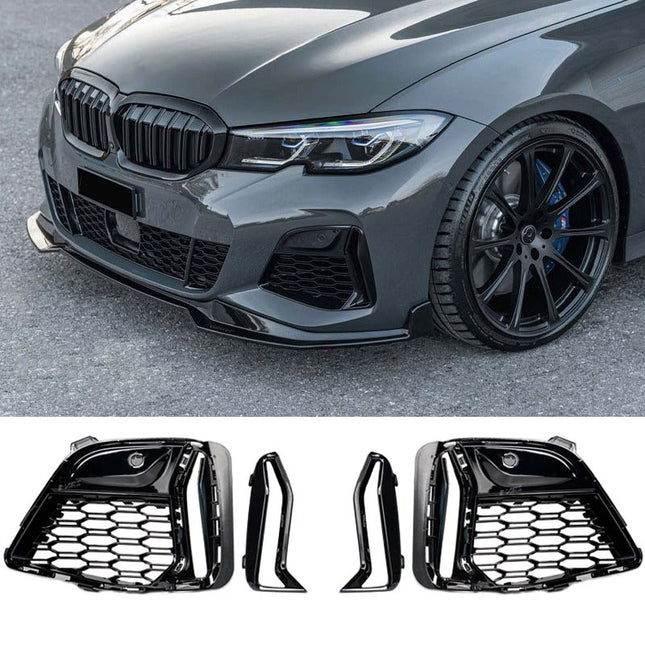 Stötfångarram i blanksvart för BMW 3-serie G20/G21 (före facelift)