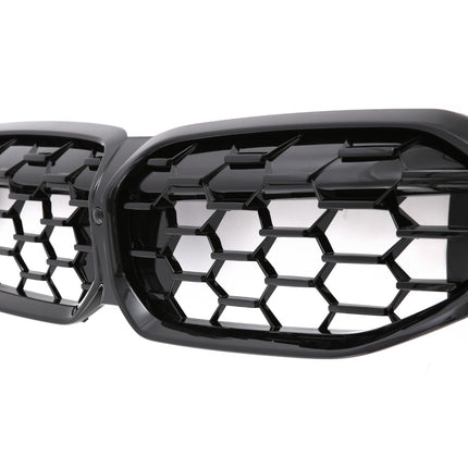 Blanksvart Grill Sport BMW 3-Serie G20/G21 Facelift 2022+