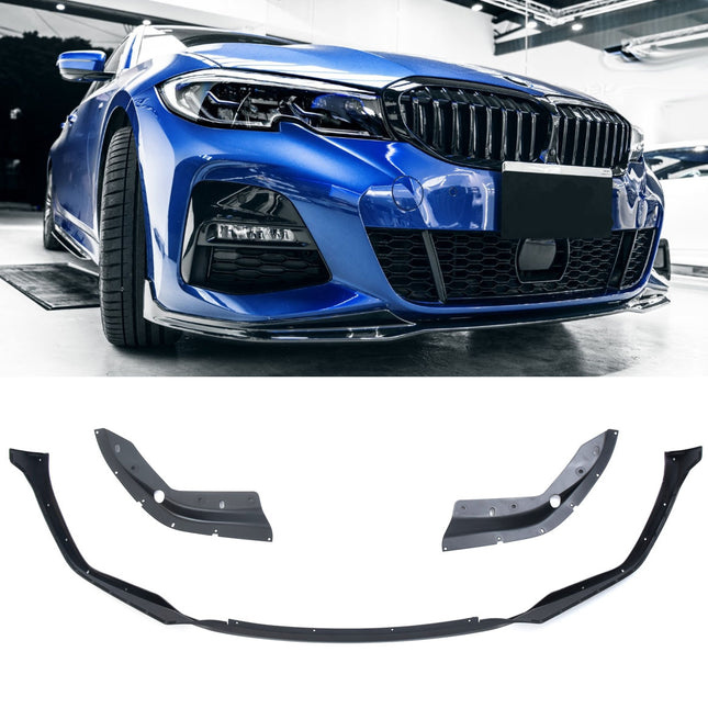Frontsplitter i blanksvart för BMW 3-serie G20/G21 (före facelift)
