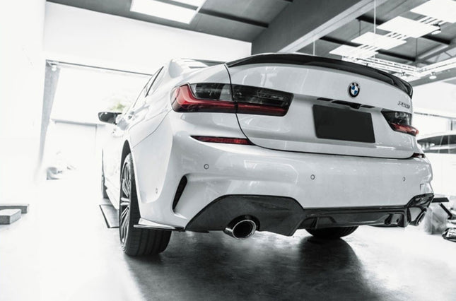 Glossy Blanksvart Spoiler BMW 3-serie G20 2019+ - bild 2