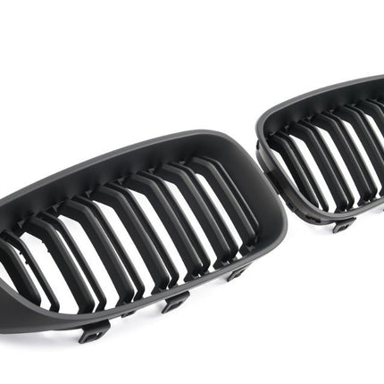 Mattsvart Grill Dubbelribb BMW 3-Serie GT F34 2013-2019
