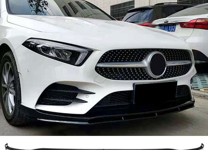 Frontsplitter i blanksvart för Mercedes A-Klass W177