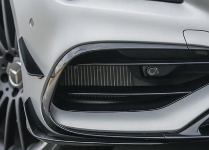 Frontsplitter i blanksvart för Mercedes CLA C117 Facelift