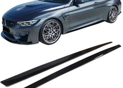 Sidokjolar i blanksvart för BMW M3 F80/M4 F82