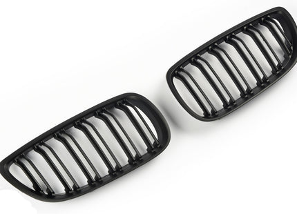 Mattsvart Grill Dubbelribb BMW 3-Serie E92/E93 2006-2010