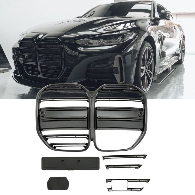 Grill i blanksvart för BMW 4-serie G22/G23