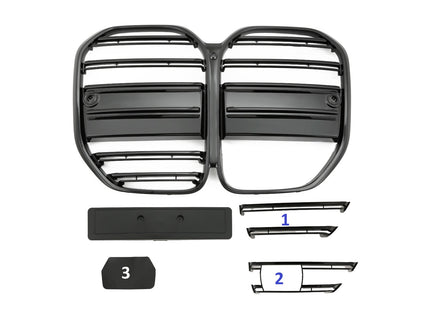 Grill i blanksvart för BMW 4-serie G22/G23