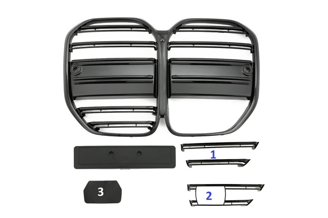 Grill i blanksvart för BMW 4-serie G22/G23