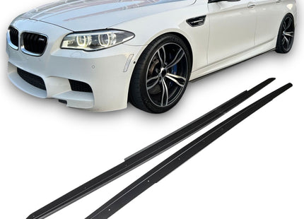 Sidokjolar i blanksvart för BMW 5-serie F10/F11