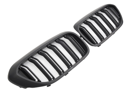 Grill med dubbla ribbor i svart för BMW 5-serie G30/G31