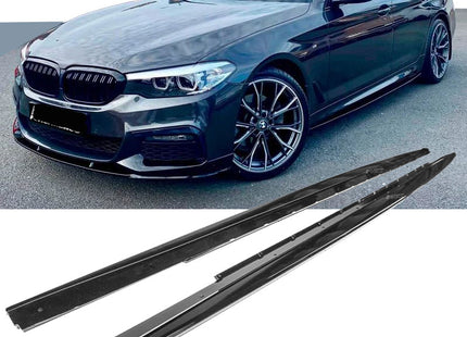 Sidokjolar i blanksvart för BMW 5-serie G30/G31