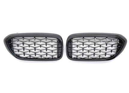 Grill Diamond i svart för BMW 5-serie G30/G31 (före facelift)