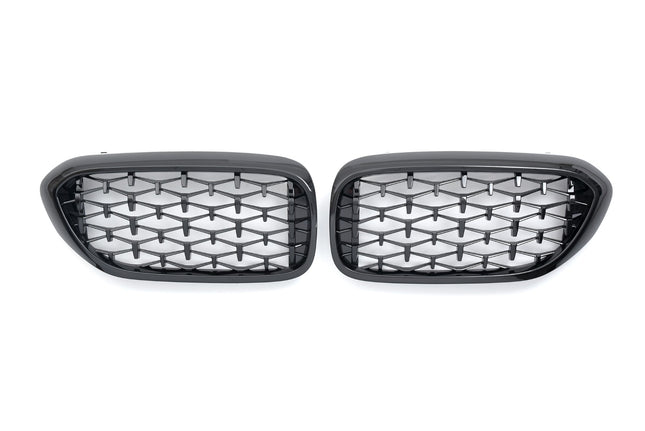 Grill Diamond i svart för BMW 5-serie G30/G31 (före facelift)