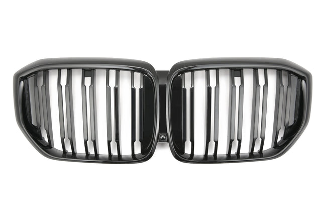 Grill med dubbla ribbor i blanksvart för BMW X5 G05 Facelift