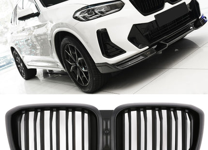 Grill i mattsvart för BMW X3 G01/X4 G02 Facelift