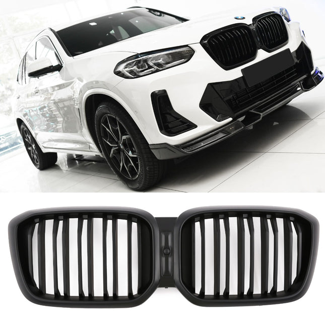 Grill i mattsvart för BMW X3 G01/X4 G02 Facelift