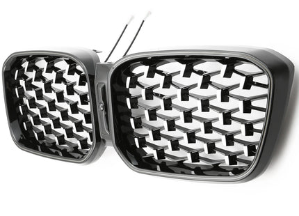 Grill i krom med LED för BMW X3 G01/X4 G02 Facelift
