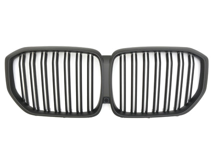 Grill med dubbla ribbor i mattsvart för BMW X5 G05 (före facelift)