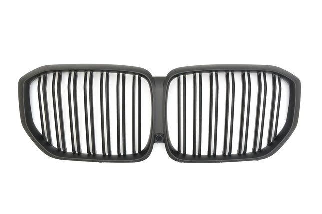 Grill med dubbla ribbor i mattsvart för BMW X5 G05 (före facelift)