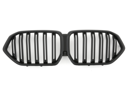 Grill med dubbla ribbor i mattsvart för BMW X6 G06