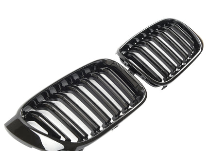 Grill i blanksvart för BMW X3 F25 Facelift/X4 F26