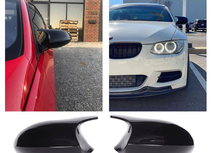 Spegelkåpor i blanksvart för BMW 1-serie E87/1M/3-serie E90/M3 (före facelift)