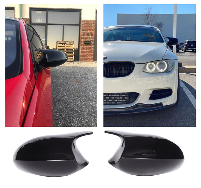 Spegelkåpor i blanksvart för BMW 1-serie E87/1M/3-serie E90/M3 (före facelift)