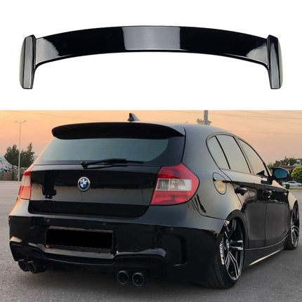 Glossy Blanksvart Spoiler BMW 1-serie E81/E87 2007-2012