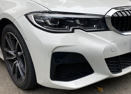 Strålkastarögonbryn i blanksvart för BMW 3-serie G20/G21 (före facelift)