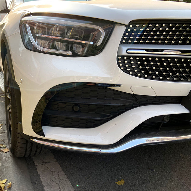 Frontflaps i svart för Mercedes GLC X253/C253 Facelift