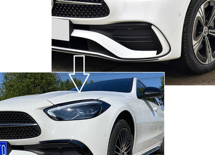 Frontflaps i blanksvart för Mercedes C-Klass W206/S206