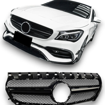 Grill Mercedes-Benz CLA C117 2013-2017 - Svart Sport Mesh