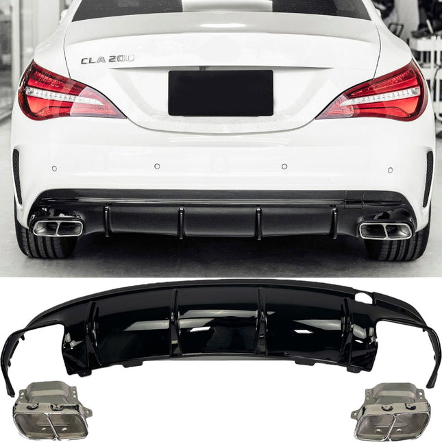 Chrome Diffuser Mercedes CLA C117 (CLA 45)