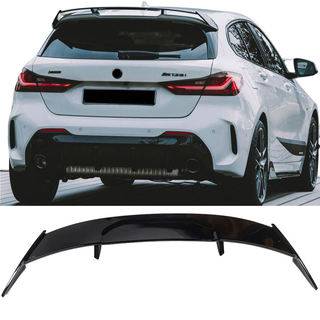 Glossy Blanksvart Spoiler BMW 1-serie F40  (M-Sport Pro)