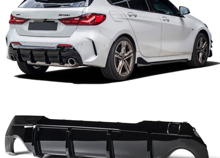 Diffuser V.2 i blanksvart för BMW 1-serie F40