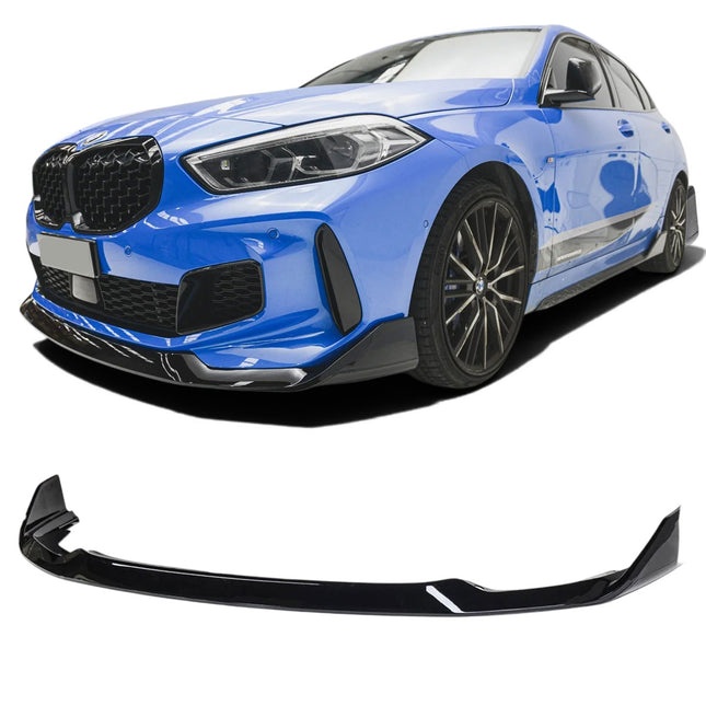 Frontsplitter V.2 i blanksvart för BMW 1-serie F40