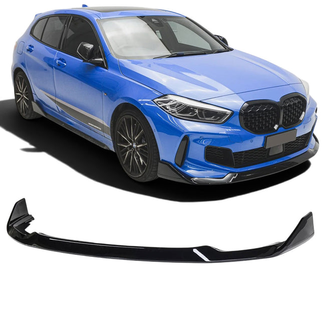 Frontsplitter V.2 i blanksvart för BMW 1-serie F40