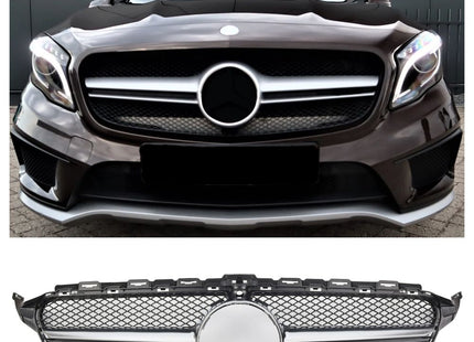 Grill i silver för Mercedes GLA X156