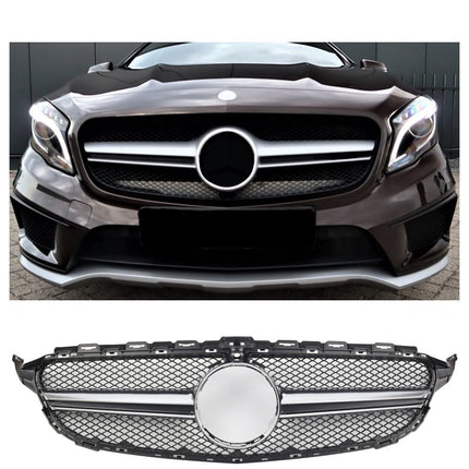 Chrome Mesh Grill Mercedes-Benz GLA X156 2014-2017