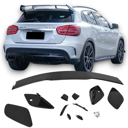 Blanksvart Takluckspoiler Mercedes GLA X156 2013-2019