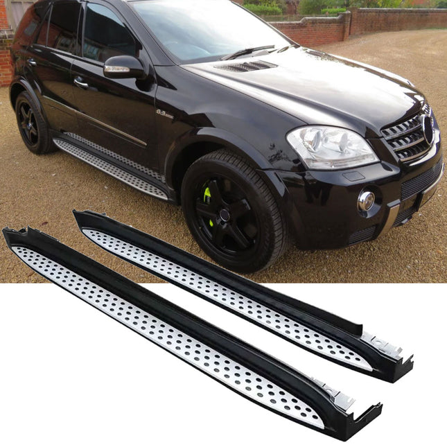 Fotsteg i aluminium med halkskydd för Mercedes ML W164